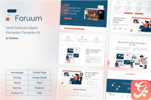 Foruum | SaaS & App Elementor Template Kit