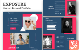 Exposure - Personal Portfolio Elementor Template Kit