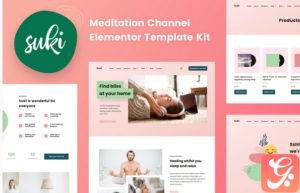 Suki - Meditation Channel Elementor Template Kit