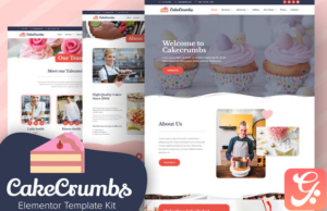 Cakecrumbs - Bakery Elementor Template kit
