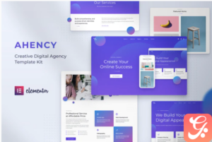 AHENCY - Creative Digital Agency Elementor Template Kit