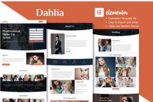 Dahlia - Beauty Business Elementor Template Kit