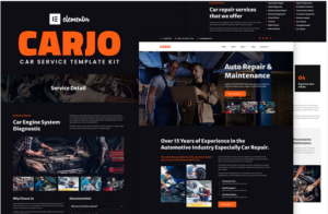 Carjo - Car Services & Repair Elementor Template Kit