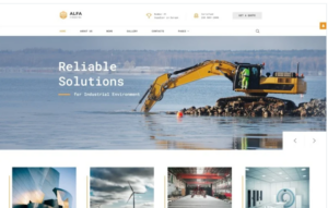 ALFA Industries - Industrial Clean Professional Joomla Template