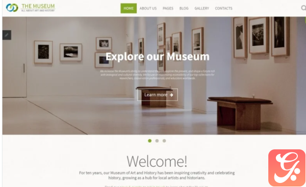 The Museum Art History Museum Responsive Joomla Template
