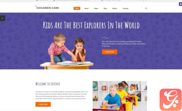 Children Care Responsive Joomla Template