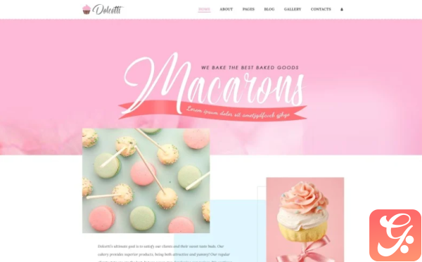 Dolcetti Bakery Multipage Modern Joomla Template