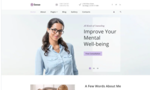 Sense - Psychologist Multipage Clean Joomla Template
