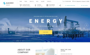 Blue Energy - Industrial Company Ready-To-Use Joomla Template