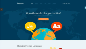 Langerba - Language School Joomla Template