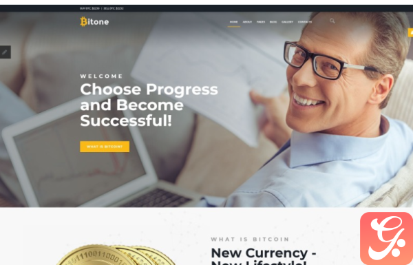 Bitone Bitcoin Cryptocurrency Joomla Template