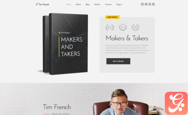 Tim French Personal Pages Modern Joomla Template