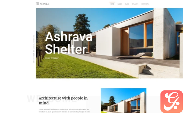 Monal Architect Multipage Clean Joomla Template