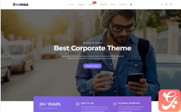 Joomza Business Joomla Template