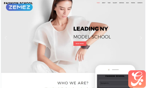Fashion School Model Agency Responsive Modern Joomla Template