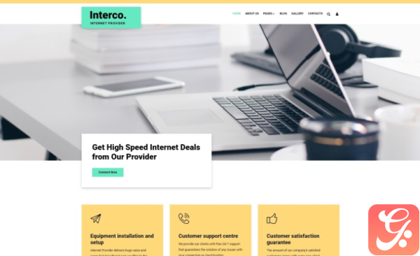 Interco Internet Provider Joomla Template