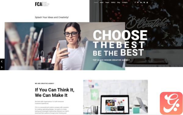 FCA Impressive Creative Agency Joomla Template