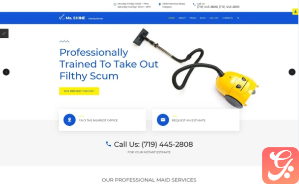 Ms. Shine Cleaning Services Responsive Joomla Template