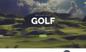 Golf Gold - Golfing Club Joomla Template