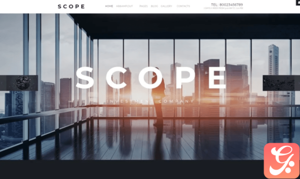 Scope - Investment Company Responsive Joomla Template