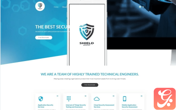Shield The Best Security App Joomla Template