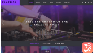Ellatica - Nightclub Joomla Template