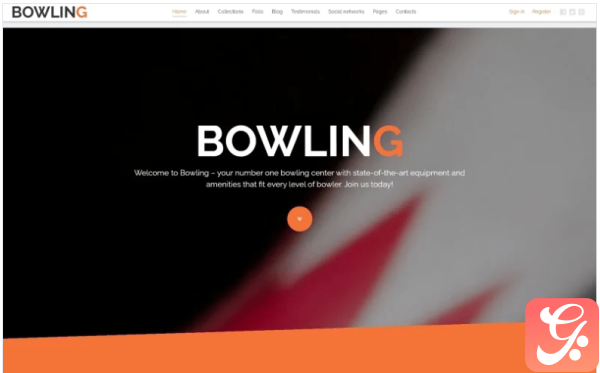 Bowling Joomla Template