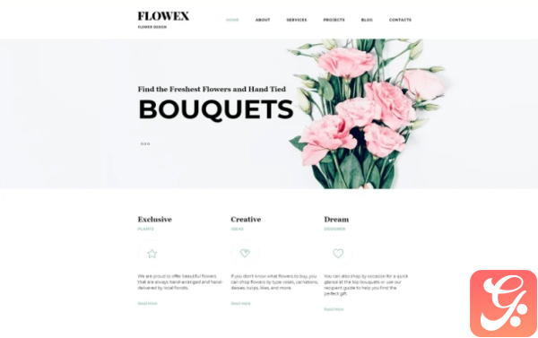 Flowex Flower Shop Ready to Use Clean Joomla Template