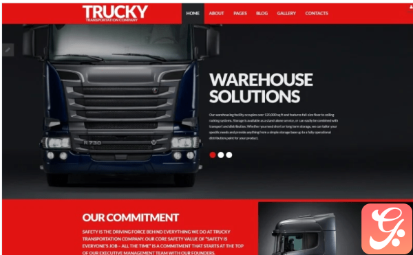 Trucky Transportation Responsive Joomla Template