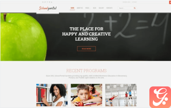 School Portal Education Multipage Creative Joomla Template