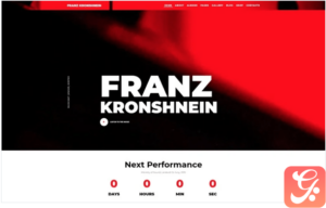 Franz Kronshnein - Musician Joomla Template