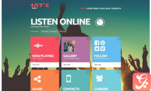 Online Radio Joomla Template