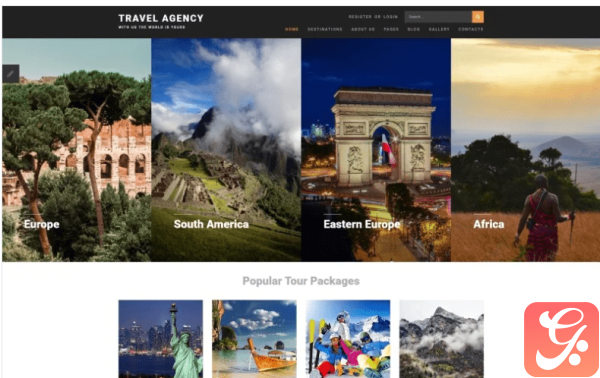 Travel Agency Joomla Template 2