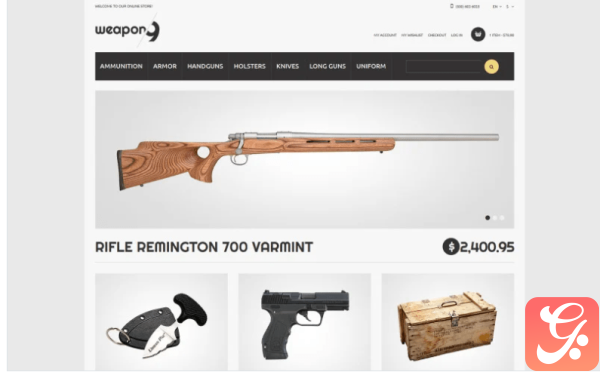 Weapons for Proper Security Magento Theme 1