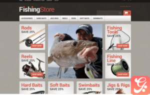 Useful Fishing Accessories Magento Theme