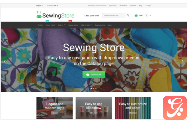 Sewing Store Magento Theme