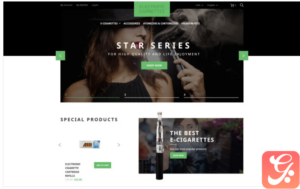 Electronic Cigarettes Magento Theme
