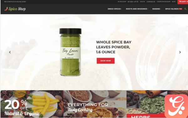Spices Store Spices Bootstrap Template Magento Theme