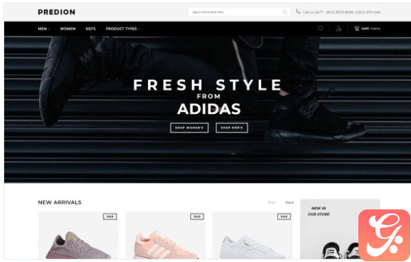 Predion eCommerce Simple Shoe Store Magento Theme