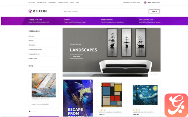 Articon - Art Gallery Store Magento Theme