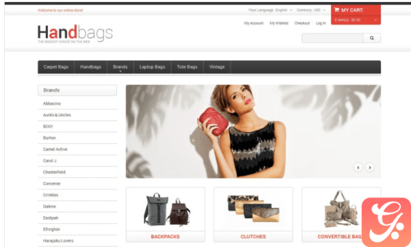 Handbag Responsive Magento Theme