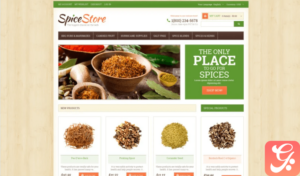 Spice Shop Responsive Magento Theme