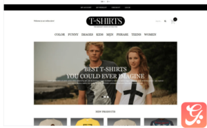 T-shirt Shop Responsive Magento Theme