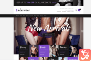 Men's Underwear Responsive Magento Theme