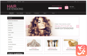 Natural Hair Extensions Magento Theme