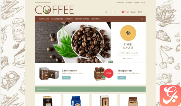 Cup of Coffee Magento Theme
