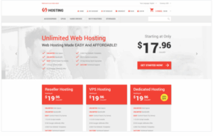 Hosting Online Store Magento Theme