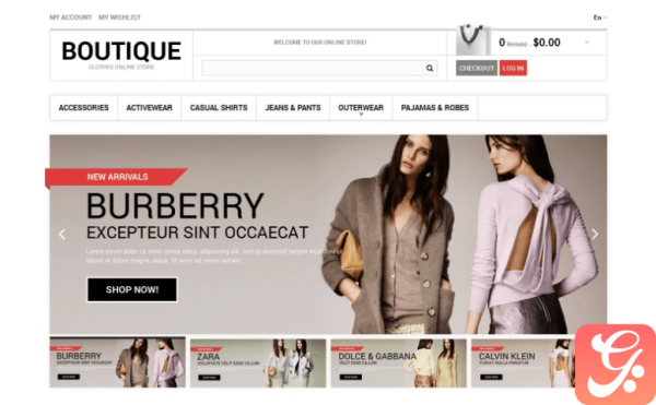 Clothes Boutique Magento Theme