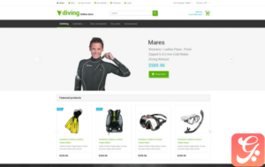 Deep Blue Dive Magento Theme