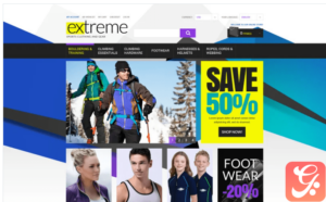 Extreme Sportswear Gear Magento Theme